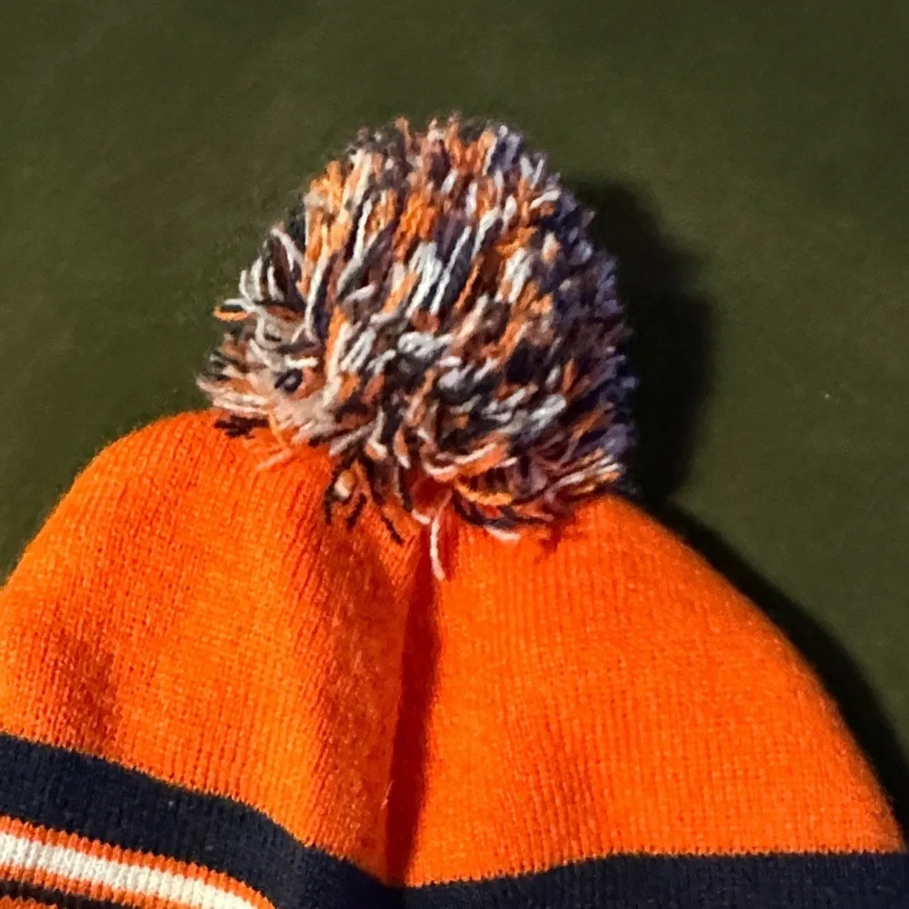 Broncos Kids Orange Knit Fleece-Lined Hat